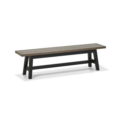 Rosen Weathered Oak & Peppercorn Small Bench