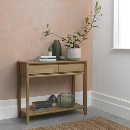 Jasper Oak Console Table with Drawers
