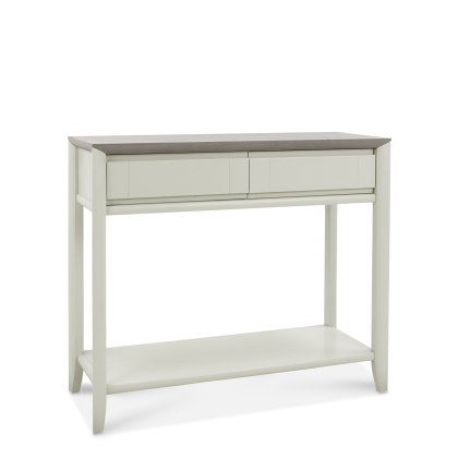 Jasper Grey Washed Oak & Soft Grey Console Table with Drawers