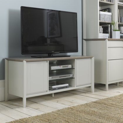 Jasper Grey Washed Oak & Soft Grey Entertainment Unit