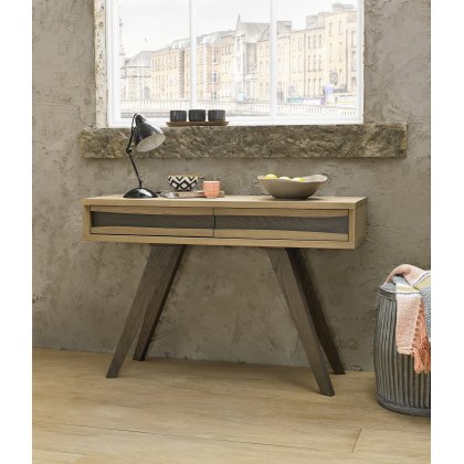 Garner Aged Oak Console Table with Drawers