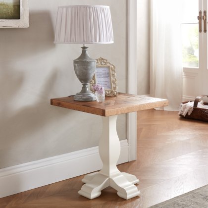 Rivera Two Tone Lamp Table