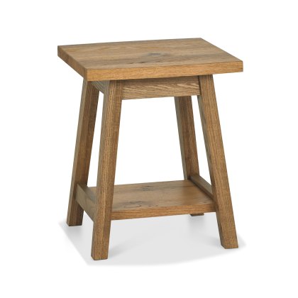 Rosen Rustic Oak Lamp Table