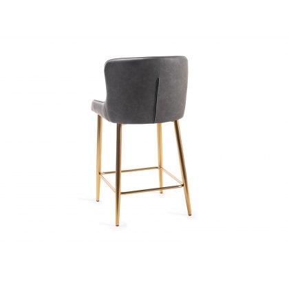 Grey bar stools on sale with gold legs