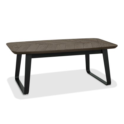 Castello Weathered Oak & Peppercorn Rectangular Coffee Table