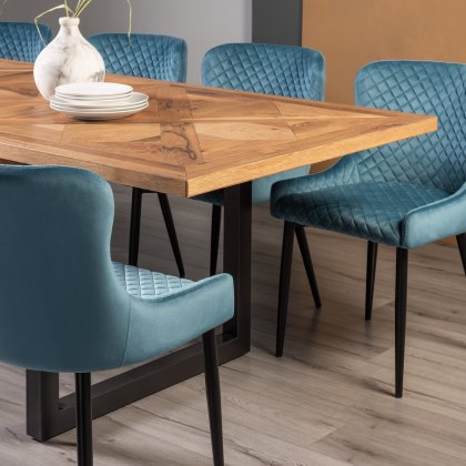 Lowry Rustic Oak 6-8 Seater Dining Table