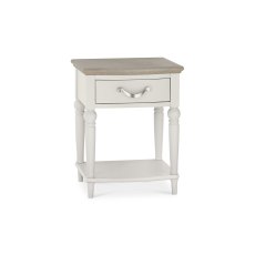Miller Grey Washed Oak & Soft Grey 1 Drawer Nightstand
