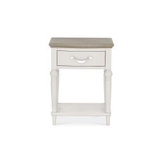 Miller Grey Washed Oak & Soft Grey 1 Drawer Nightstand