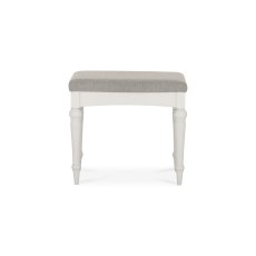 Miller Pebble Grey Fabric Soft Grey Stool