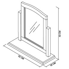 Palmer Soft Grey Vanity Mirror