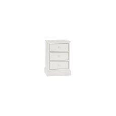 Palmer White 3 Drawer Nightstand