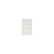 Palmer White 3 Drawer Nightstand