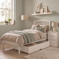 Palmer - White Single Bed Frame 90cm Palmer - White Single Bed Frame 90cm