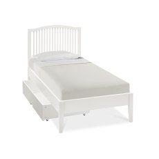 Palmer White Slatted Bedstead Single 90cm