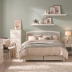 Palmer - White King Bed Frame 150cm Palmer - White King Bed Frame 150cm