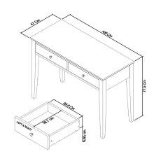 Palmer White Dressing Table