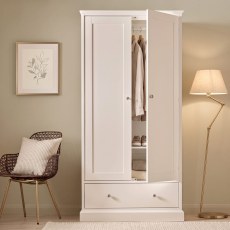 Palmer - White Double Wardrobe Palmer - White Double Wardrobe