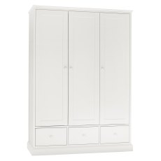 Palmer White Triple Wardrobe