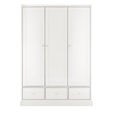 Palmer White Triple Wardrobe