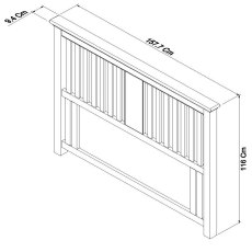 Colman Two Tone Headboard King 150cm