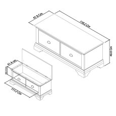 Colman Soft Grey & Pale Oak Blanket Box