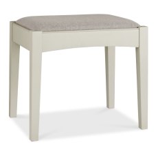 Colman Soft Grey Stool - Pebble Grey Fabric