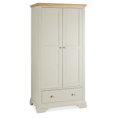 Colman Soft Grey & Pale Oak Double Wardrobe