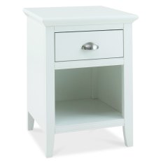 Colman White 1 Drawer Nightstand