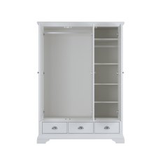 Colman White Triple Wardrobe