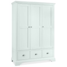 Colman White Triple Wardrobe