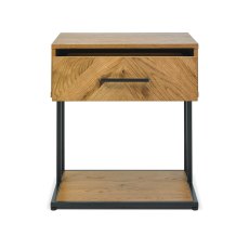 Varo Rustic Oak 1 Drawer Nightstand