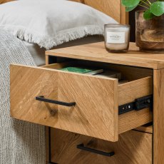 Varo Rustic Oak 2 Drawer Nightstand