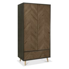 Morreto - Fumed Oak Double Wardrobe Morreto - Fumed Oak Double Wardrobe