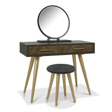 Morreto Fumed Oak & Peppercorn Dressing Table