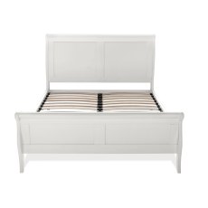 Venet White Panel Bedstead Double 135cm