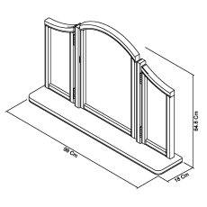 Venet White Gallery Mirror