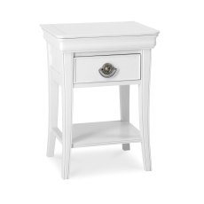 Venet White 1 Drawer Nightstand