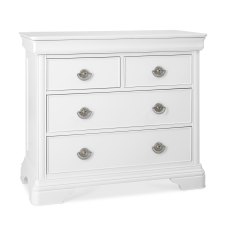 Venet White 2+2 Drawer Chest