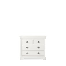 Venet White 2+2 Drawer Chest