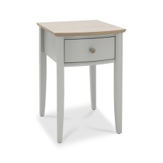 Larsen Scandi Oak & Warm Grey 1 Drawer Nightstand