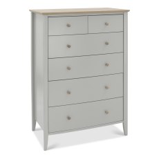 Larsen Scandi Oak & Warm Grey 4+2 Drawer Chest