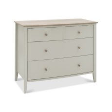 Larsen Scandi Oak & Soft Grey 2+2 Drawer Chest