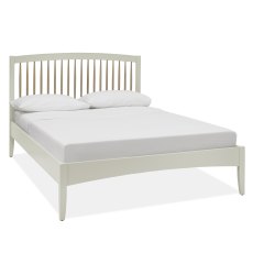 Larsen Scandi Oak & Soft Grey Low Footend Bedstead Double 135cm