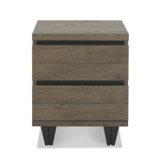 Turner Weathered Oak 2 Drawer Nightstand