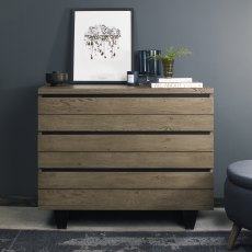 Turner Weathered Oak 3 Drawer Chest