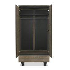 Turner Weathered Oak Double Wardrobe