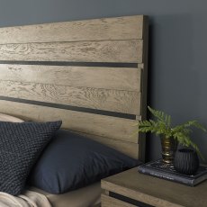 Turner Weathered Oak Low End Footend Bedstead Double 135cm