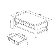 Rushbury Oak Coffee Table
