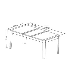 Rushbury Oak 4-6 Extension Dining Table