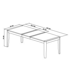 Rushbury Oak 6-8 Extension Dining Table